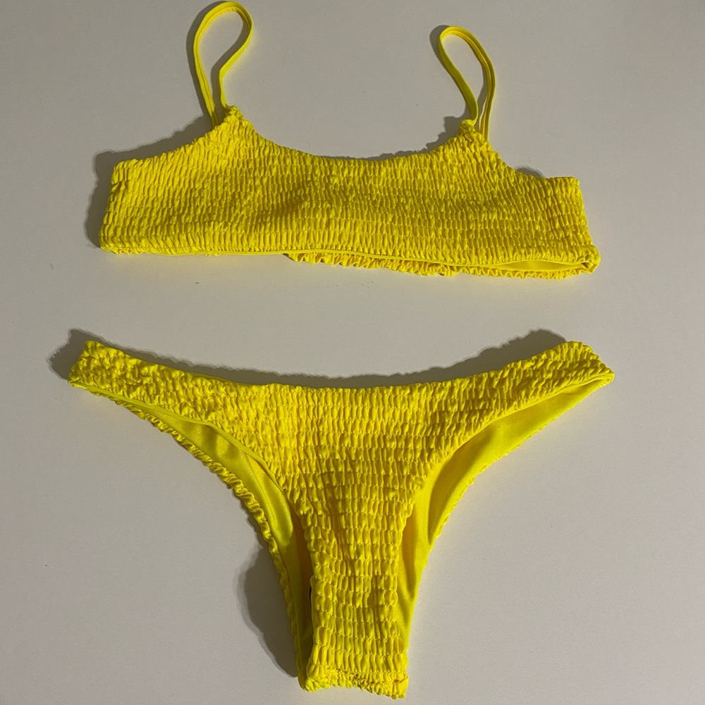 Bright yellow Bikini set